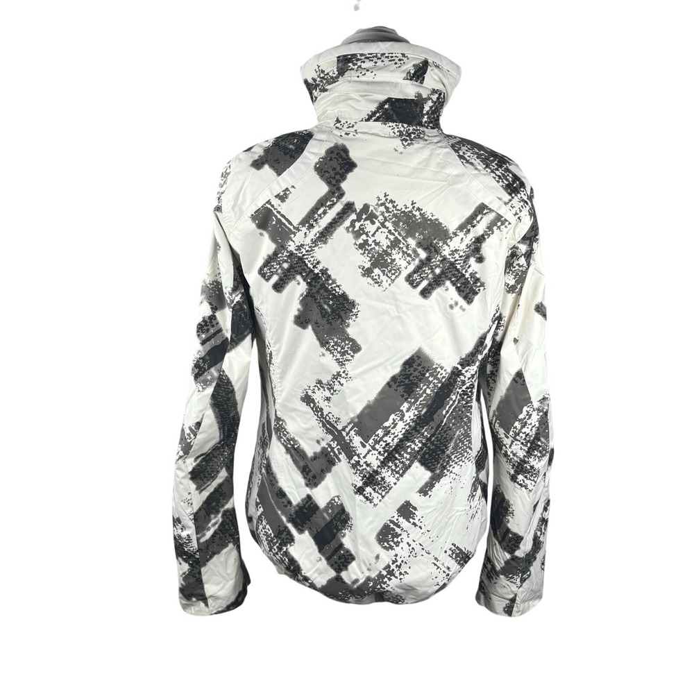 Columbia Interchange 3-in-1 Ski Jacket Size M Omni Tech Zip Gray Black Ivory Geo - Picture 3 of 16